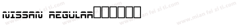 Nissan Regular字体转换